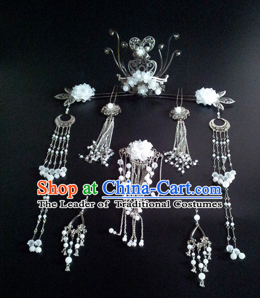 Princess Hanfu Hair Accessories Headpiece Headdress Phoenix Crown Hair Decoration Head Hairpin Accessories Comb Wedding Headwear Hair Accessorie Head Dress