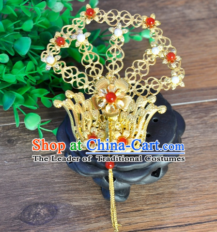 Princess Hanfu Hair Accessories Headpiece Headdress Phoenix Crown Hair Decoration Head Hairpin Accessories Comb Wedding Headwear Hair Accessorie Head Dress