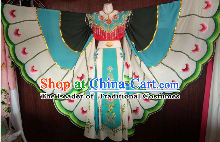 Chinese Yue Opera Butterfly Costumes Huang Mei Opera Butterfly Dancing Costume Complete Set for Women