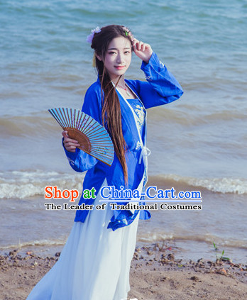 Asian Traditional High Quality Hanfu Fairy Princess Goddness Clothes Costume Costumes Complete Set for Women Girls Children Adults