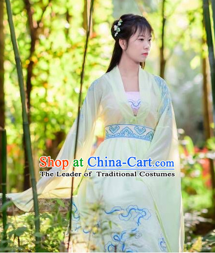 Asian Traditional High Quality Hanfu Fairy Princess Goddness Clothes Costume Costumes Complete Set for Women Girls Children Adults