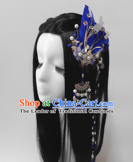 Chinese Classic Princess Fairy Headwear Crowns Hats Headpiece Hair Accessories Jewelry Set