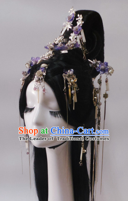 Chinese Classic Princess Headwear Crowns Hats Headpiece Hair Accessories Jewelry Set