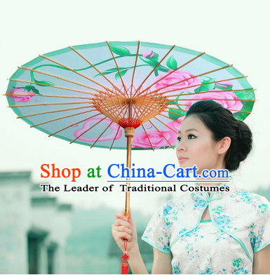 Asian Dance Umbrella China Handmade Traditional Painting Umbrellas Stage Performance Umbrella Dance Props