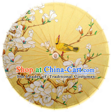 Asian Dance Umbrella Chinese Handmade Birds Flower Umbrellas Stage Performance Umbrella Dance Props for Kids