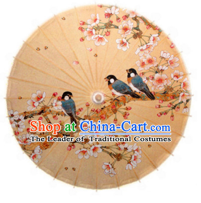 Asian Dance Umbrella Chinese Handmade Birds Flower Umbrellas Stage Performance Umbrella Dance Props for Kids