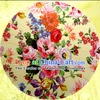 Asian Dance Umbrella China Handmade Flower Umbrellas Stage Performance Umbrella Dance Props