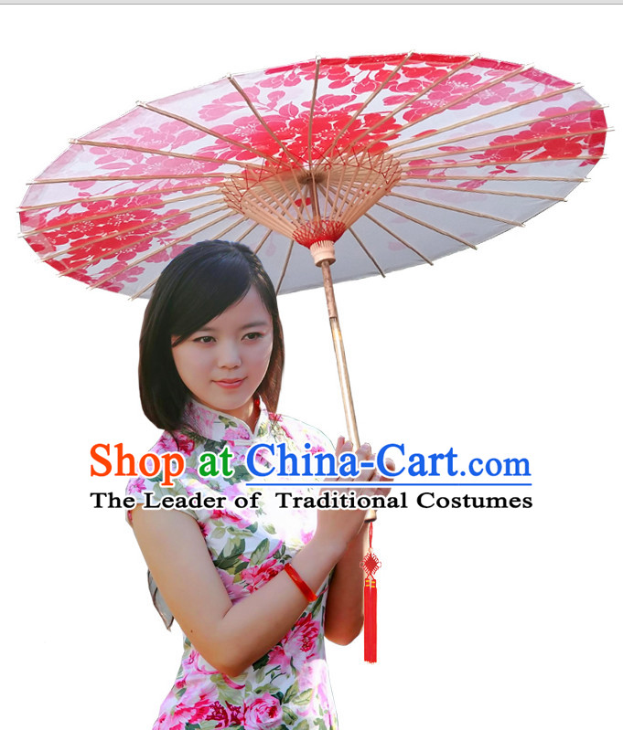 Asian Dance Umbrella Chinese Handmade Red Leaf Umbrellas Stage Performance Umbrella Dance Props