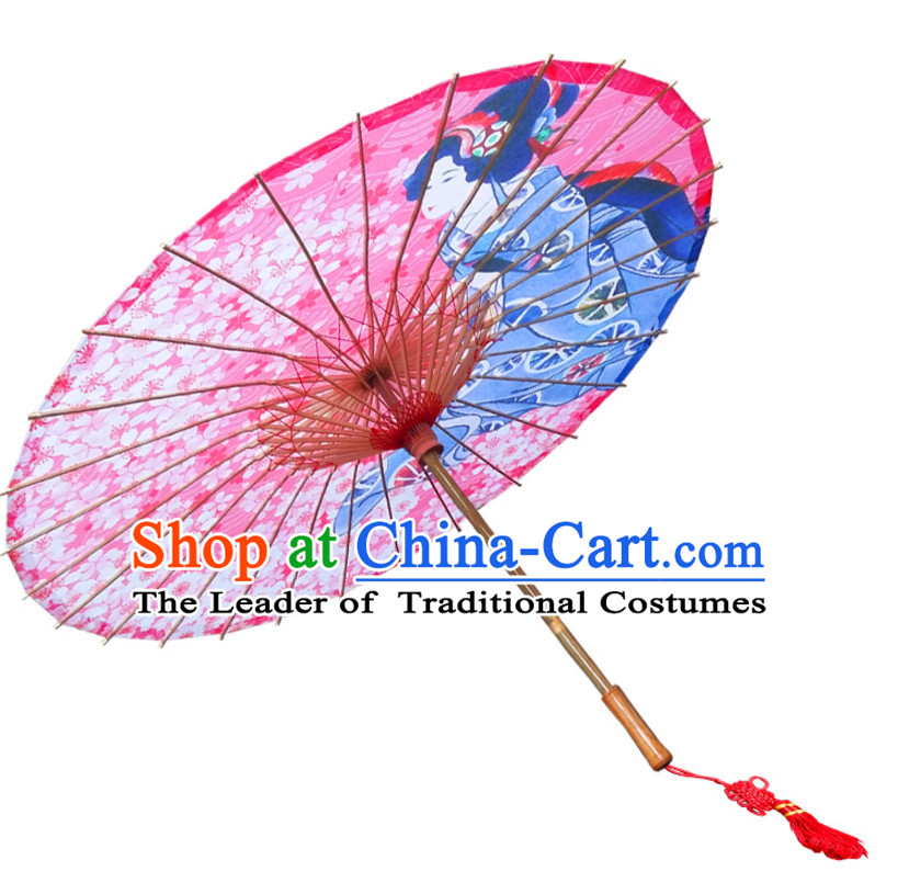 Asian Dance Umbrella Geisha Handmade Umbrellas Stage Performance Umbrella Dance Props