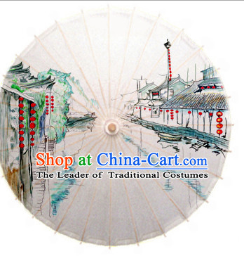 Asian Dance Umbrella China Handmade Umbrellas Stage Performance Umbrella Dance Props