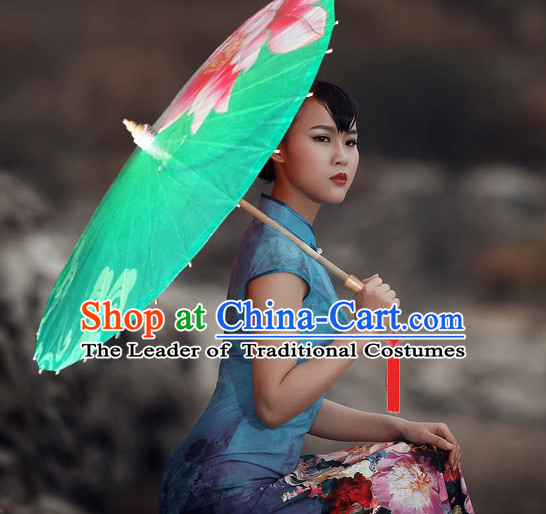 Asian Dance Umbrella China Handmade Traditional Painting Umbrellas Stage Performance Umbrella Dance Props