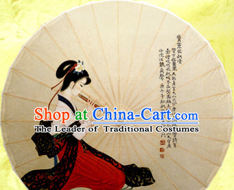 Traditional Rainproof Handmade Chinese Classic Oil Paper Umbrellas China Dance Umbrella Stage Performance Umbrella Dancing Props