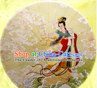 Traditional Rainproof Handmade Chinese Classic Oil Paper Umbrellas China Dance Umbrella Stage Performance Umbrella Dancing Props