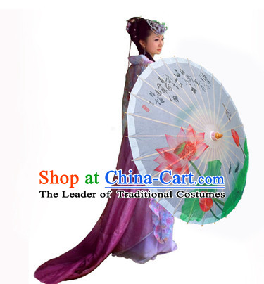 Traditional Rainproof Handmade Chinese Classic Oil Paper Umbrellas China Dance Umbrella Stage Performance Umbrella Dancing Props