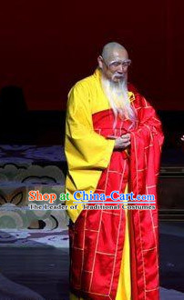 China Ancient Tang Dynasty Monk Opera Costume Drama Stage Costumes Complete Set