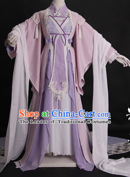 Chinese Hanfu Hakama Traditional Dress Quju Supreme Chinese Costume Ancient Chinese Costume Complete Set