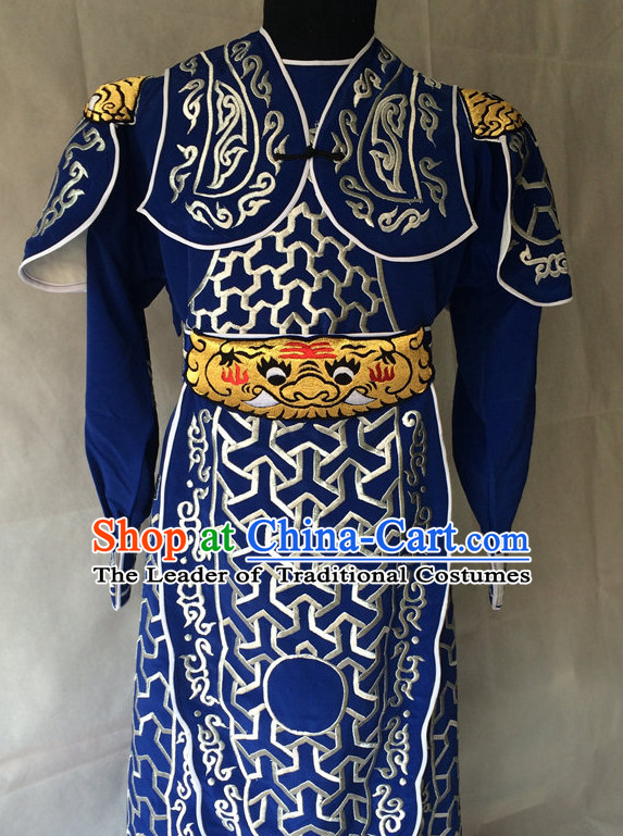 China Beijing Opera Men General Costume Embroidered Robe Stage Costumes Complete Set