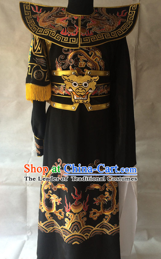 China Beijing Opera Men General Costume Embroidered Robe Stage Costumes Complete Set