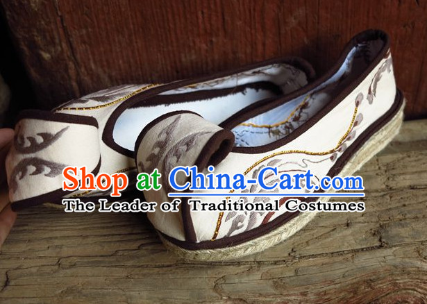 Chinese Handmade Embroidered Shoes Wedding Shoes Kung Fu Wushu Shoes Womens Shoes Opera Shoes Hanfu Shoes Dance Shoes