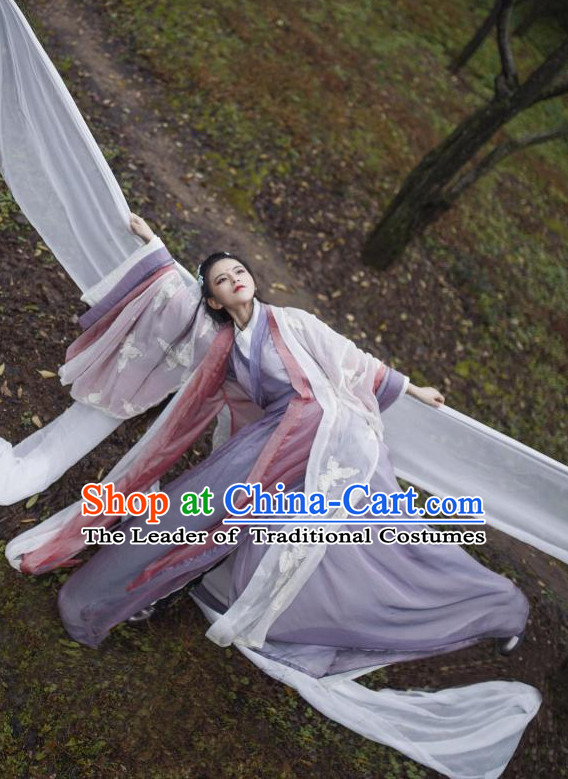 Ancient Chinese Women Clothing Traditional Hanfu Hanbok Kimono Dress National Costume Dresses Complete Set