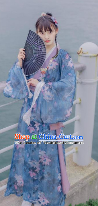 Ancient Chinese Clothing Traditional Hanfu Hanbok Kimono Dress National Costume Dresses Complete Set