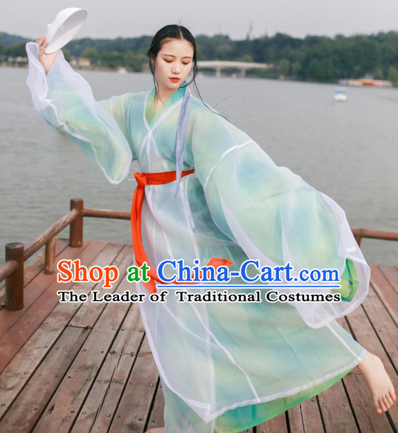 Ancient Chinese Women Clothing Traditional Hanfu Hanbok Kimono Dress National Costume Dresses Complete Set