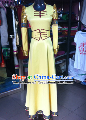 Chinese Mongolian Minority Mongol Women Dress Mongolia Minority Dresses Ethnic Mongolian Costume Complete Set