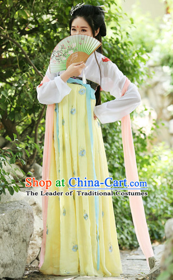 Ancient Chinese Women Dresses Hanfu Girls China Classical Clothing Histroical Dress Traditional National Costume Complete Set