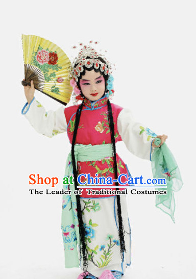 Ancient Chinese Children Opera Costumes Peking Opera Official Costume Historical Dress Traditional National Costume Complete Set