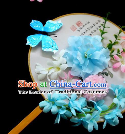 Chinese Handmade Fan Stage Performance Flower Fan