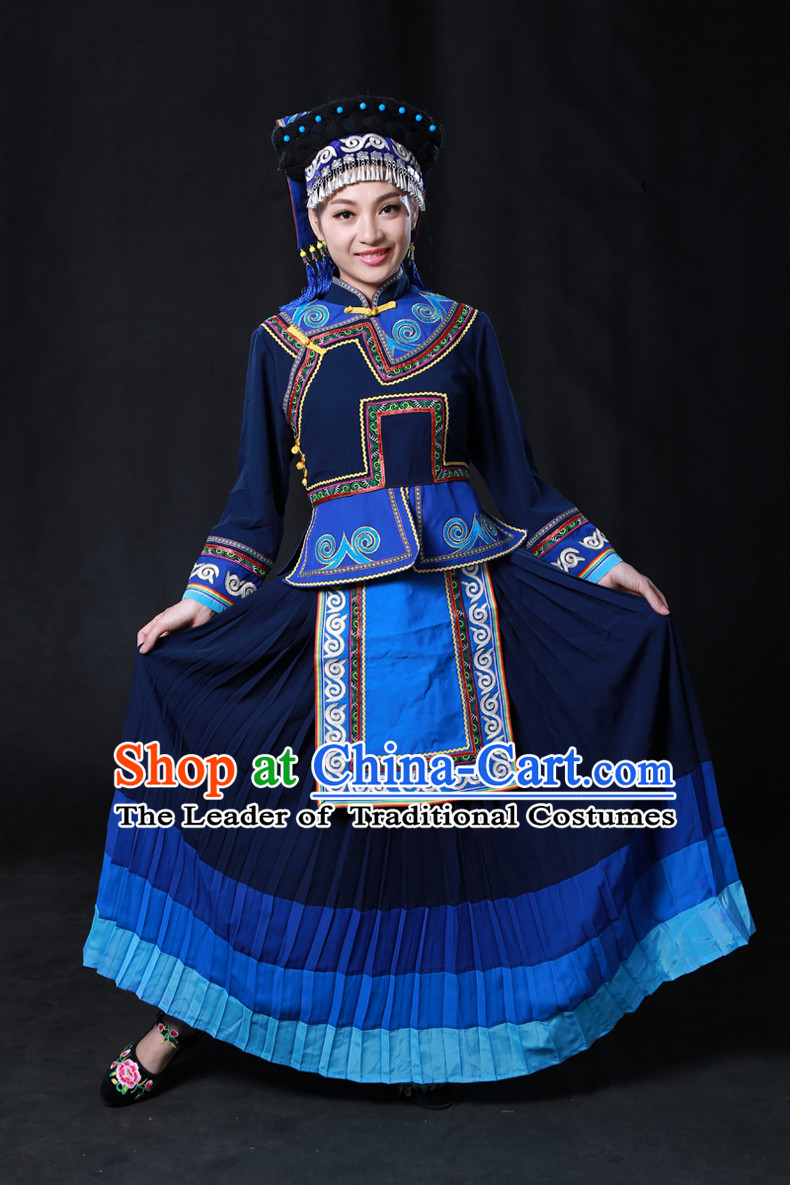 Minority Women Dresses Ethnic Clothing Minority Hmong Dance Costume Minority Dress