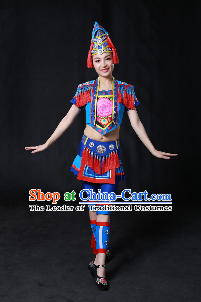 Minority Women Dresses Ethnic Clothing Minority Hmong Dance Costume Minority Dress