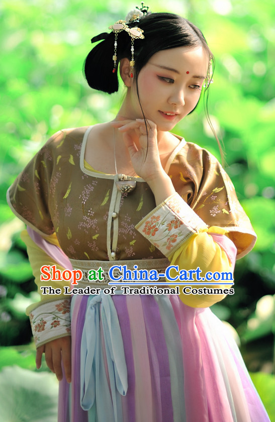 Chinese Princess Tang Dynasty Hanfu Drama Performance Festival Celebration China Film Beauty Dress Rental Garment