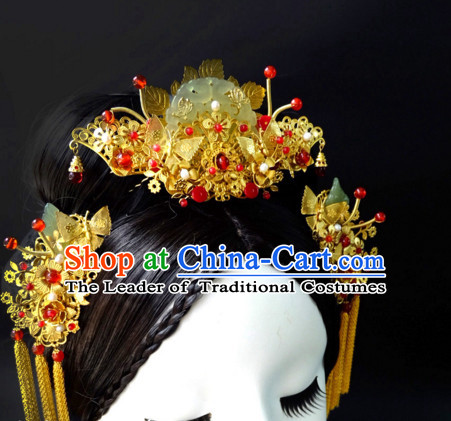 Chinese Traditional Empress Headwear Princess Headdress Imperial Hairpiece Palace Hair Ornaments Royal Head Pieces Set