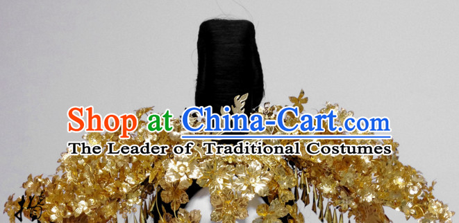 Chinese Traditional Empress Headwear Princess Headdress Imperial Hairpiece Palace Hair Ornaments Royal Head Pieces Set