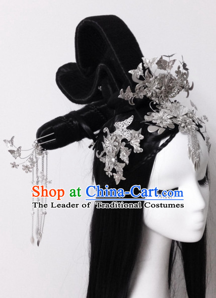 Chinese Traditional Empress Headwear Princess Headdress Imperial Hairpiece Palace Hair Ornaments Royal Head Pieces Set