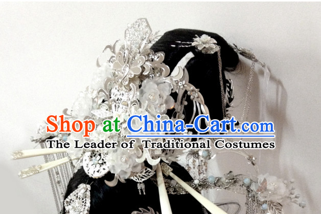 Chinese Traditional Empress Headwear Princess Headdress Imperial Hairpiece Palace Hair Ornaments Royal Head Pieces Set