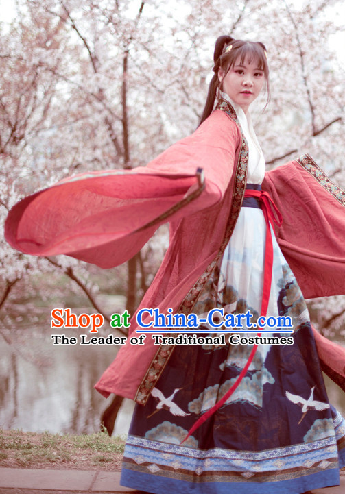 Chinese Clothes Classical Dance Drama Performance Hanfu Chinese Hakama Traditional Dress Quju Supreme Ancient Chinese Costume Complete Set