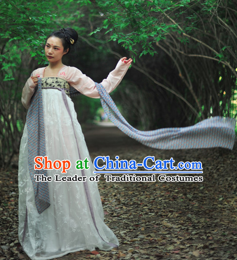 Chinese Clothes Classical Dance Drama Performance Hanfu Chinese Hakama Traditional Dress Quju Supreme Ancient Chinese Costume Complete Set