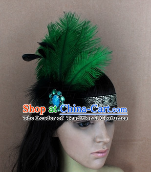 Handmade Feather Hair Pin Hair Accessory Headwear Hair Accessorie Head Dress Head Piece Jewel Set