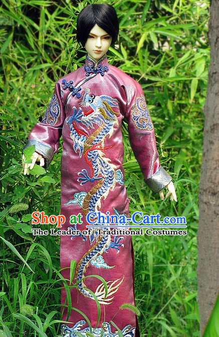 Men Phoenix Dress Wedding Dress Stage Performance Phoenix Wedding Peacock Dress Traditional Chinese Clothing White Costume