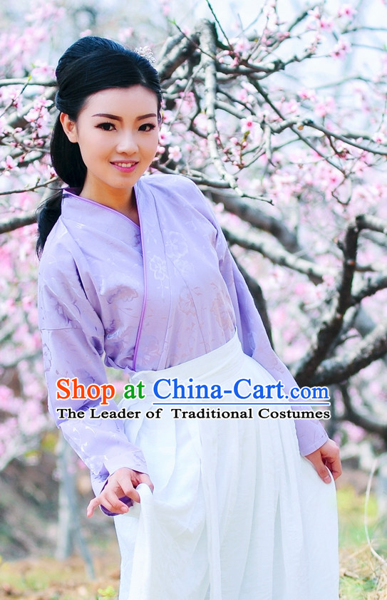 Traditional Chinese Stage Hanfu Costume Opera Historical Dress Complete Set for Women Girls