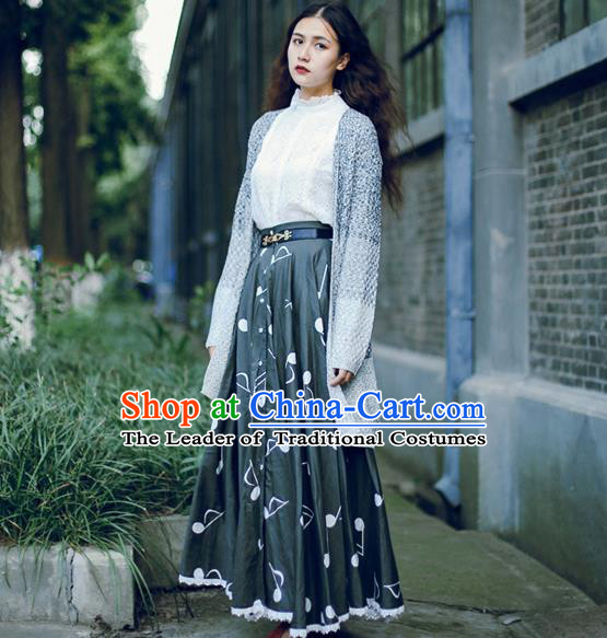 Traditional Classic Women Clothing, Traditional Classic Long Expansion Skirt for Women