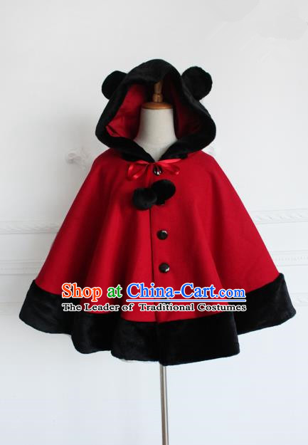 Traditional Classic Women Clothing Cloak, Traditional Classic Short Woolen Cape for Women