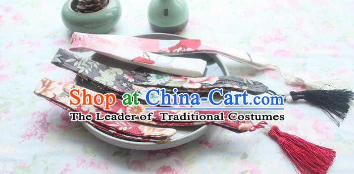 Traditional Japanese Restoring Ancient Kimono Headbands, China Headwear Hair Accessories Tassel Hair Band for Women