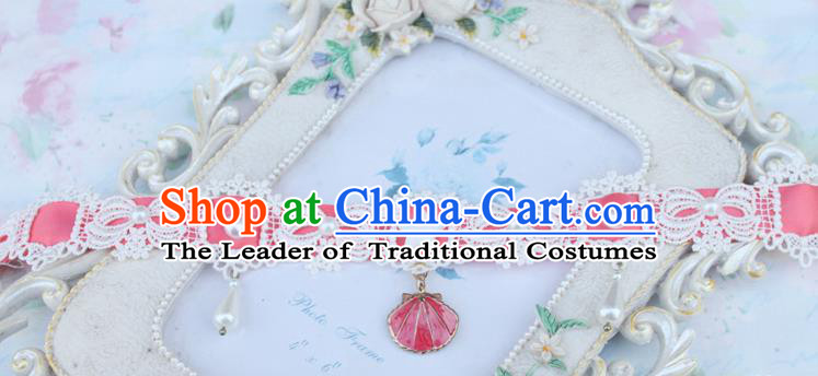 Traditional Classic Pearl Necklace Accessories, Restoring Ancient Lace Princess Necklace for Women