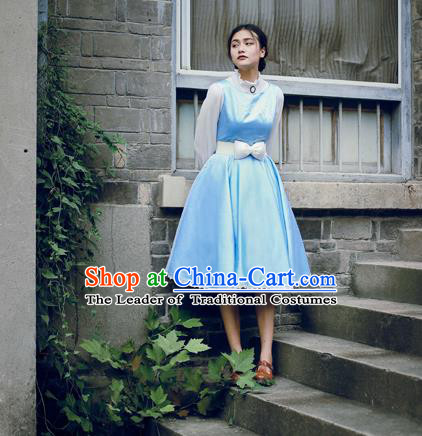 Traditional Classic Elegant Women Costume One-Piece Dress, Restoring Ancient Princess Jumper Simple Giant Swing Sundress for Women