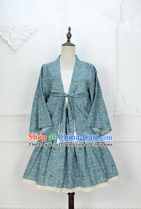 Traditional Japanese Restoring Ancient Kimono Costume Haori Smock, China Kimono Modified Cardigan for Women