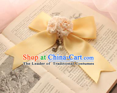 Traditional Classic Ancient Jewelry Accessories Restoring Brooch, Elegant Gothic Bowknot Flower Breastpin for Women