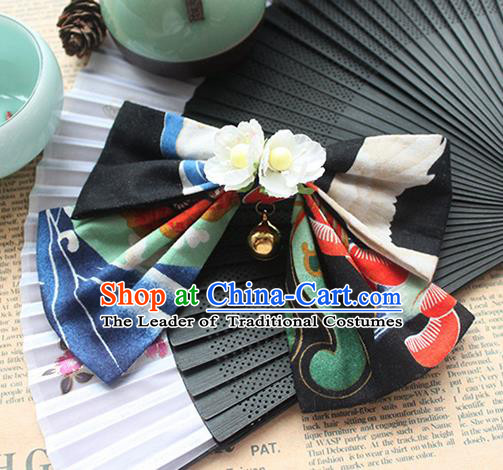 Traditional Japanese Restoring Ancient Kimono Hair Accessories, China Hanfu Hairpin Crane Hair Claw for Women